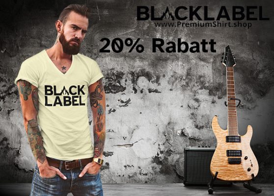 20% Rabatt auf alles vom 04.03.2023 bis 12.03.2023 auf BlackLabel Shirts auf www.PremiumShirt.shop