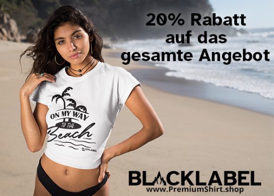 20% Rabatt auf alles vom 08.07.2023 bis 12.07.2023 auf BlackLabel Shirts auf www.PremiumShirt.shop