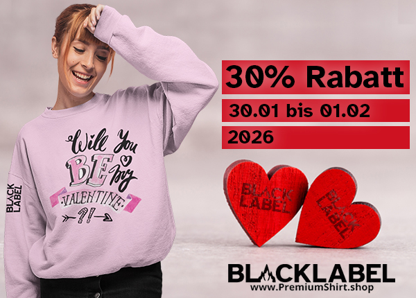 Premium BlackLabel Valentinstag Shirt – hochwertiger Style