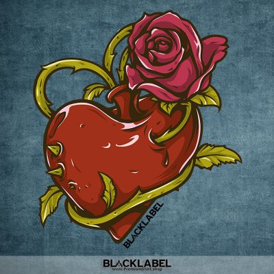 Heart with a Rose by BlackLabel
